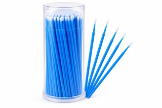 Aplikatory microbrush niebieskie - 100 szt.