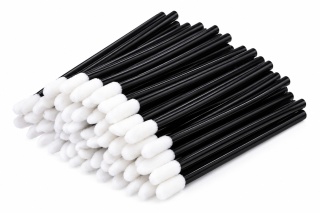 Aplikatory welurowe czarne - 50 szt.