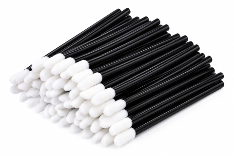 Aplikatory welurowe czarne - 50 szt.
