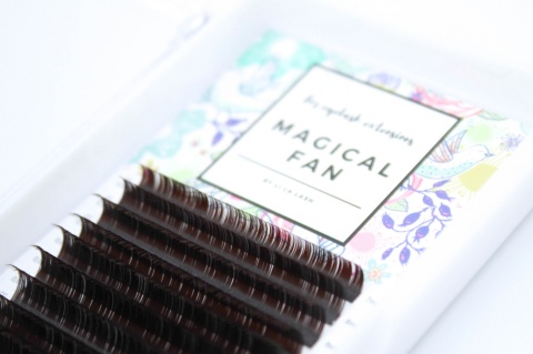 Rzęsy Magical Fan Black Brown- skręt C