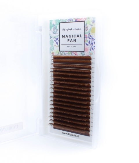 Rzęsy Magical Fan Dark Brown - skręt C