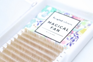 Rzęsy Magical Fan Blonde Brown - skręt C+