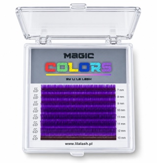 Rzęsy kolorowe Magic Colors - fioletowy C+