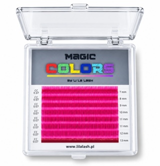 Rzęsy kolorowe Magic Colors - różowy C+